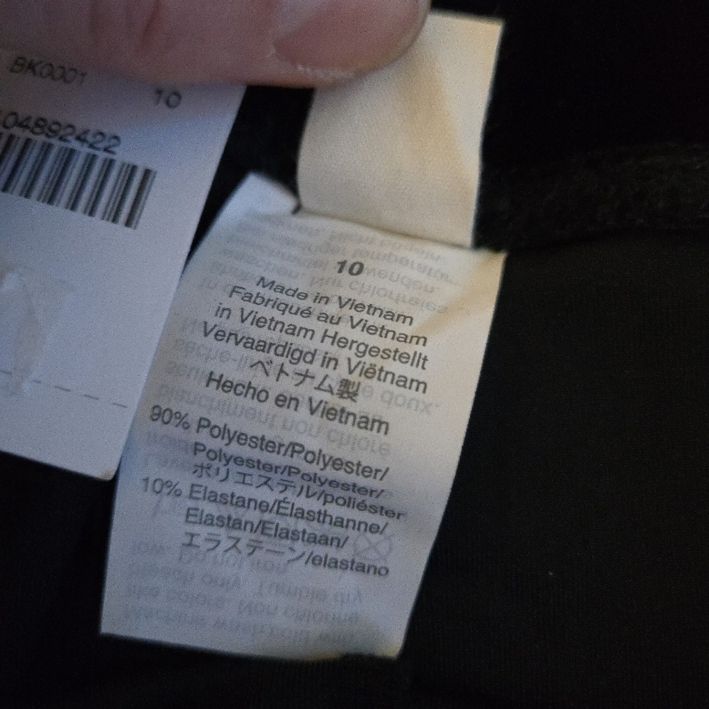 Crewcuts J. Crew Girls Black Velvet Stretch Everyday Leggings EB3 - Picture 3 of 6